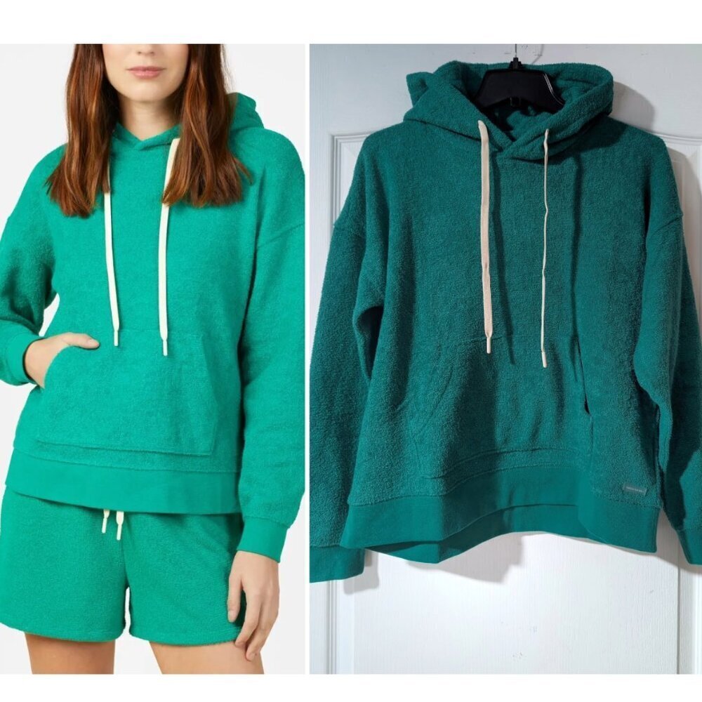 NWT Outerknown | Women's Hightide Hoodie In Ultra Marine Green